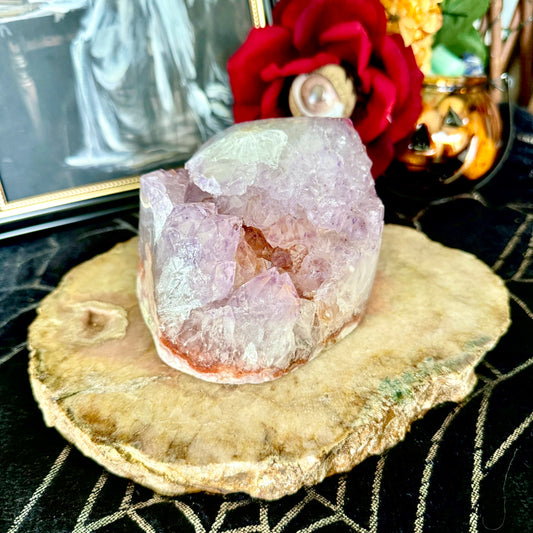 Druzy Pink Amethyst Freeform, Heart Chakra, New Beginnings Stone