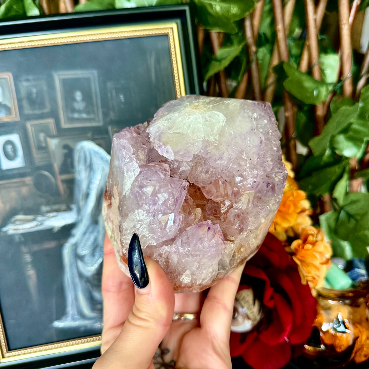 Druzy Pink Amethyst Freeform, Heart Chakra, New Beginnings Stone