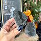 Black Amethyst Cut Base, Grounding, Negativity Stone