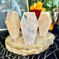 Druzy Pink Amethyst Carved Coffin, Heart Chakra, New Beginnings Stone