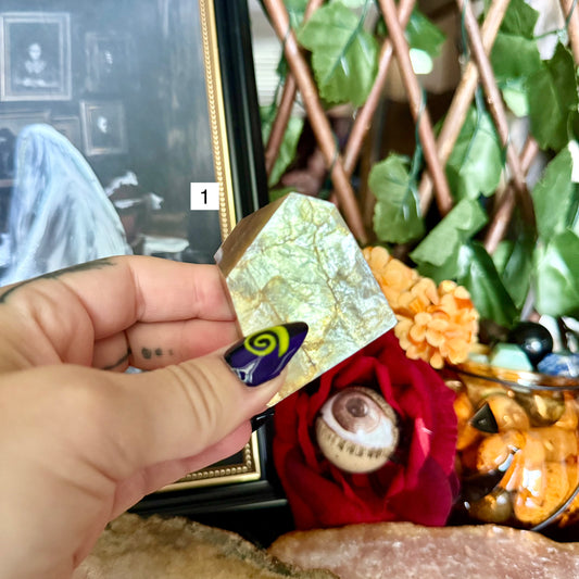 High Flash Golden Lepidolite Freeform,