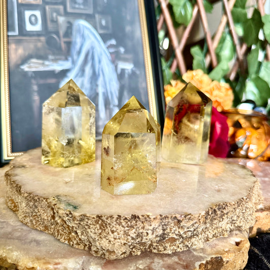 Highest Citrine Quality Tower, Abundance & Negativity Crystal