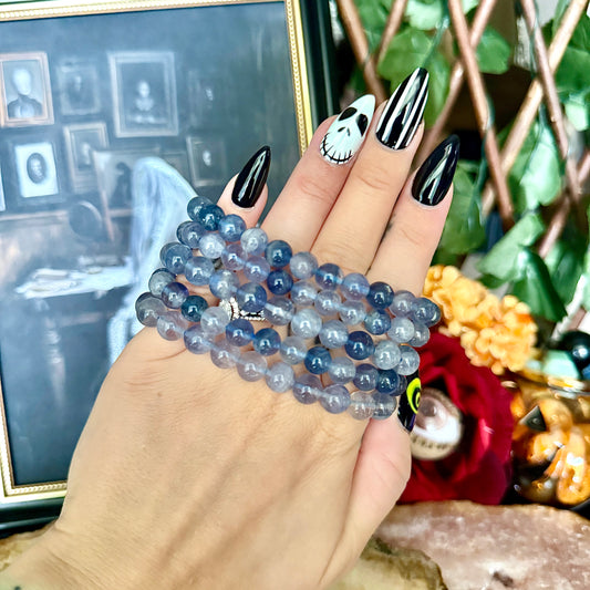 8mm Blue Fluorite Bracelet, Detoxing & Negativity Stone