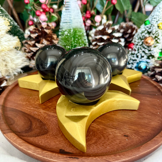 Ice Obsidian Sphere, Highly Protective, Negativity Stone