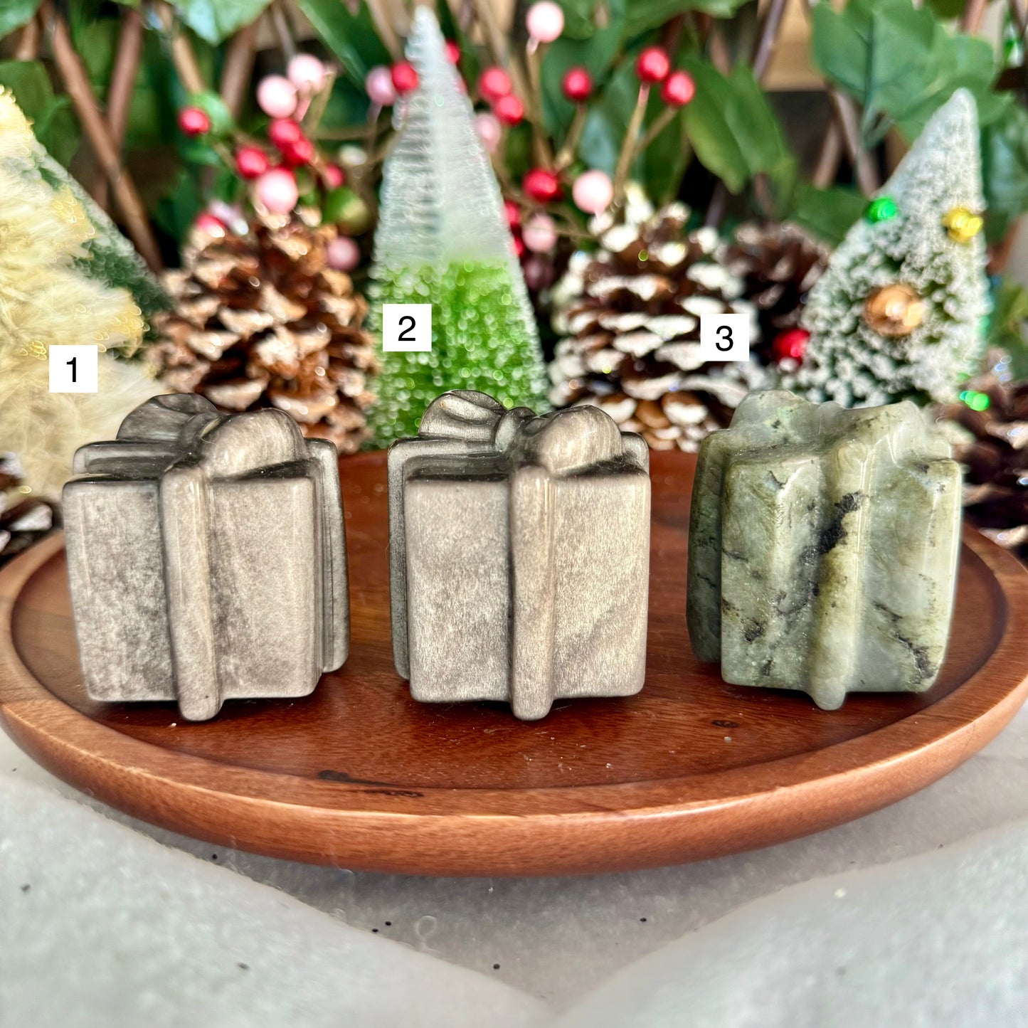 Assorted Large Carved Christmas Present, Choose Your Own!