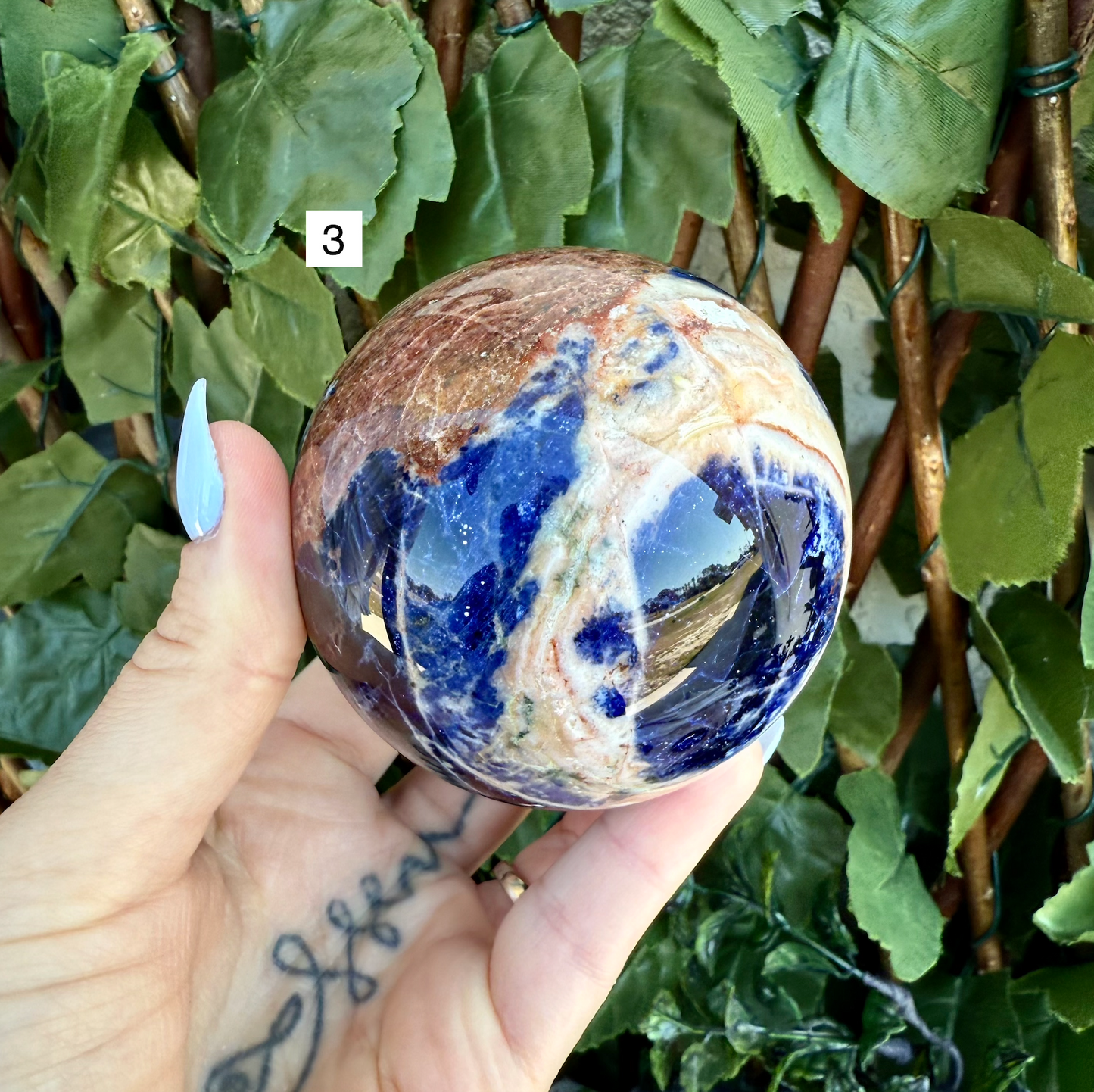 Large Sodalite Sphere, Protection & Balancing Stone