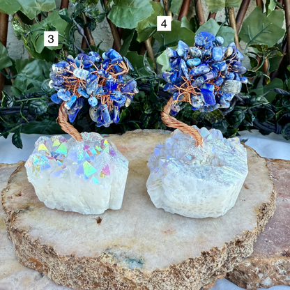 Rainbow Aura Crystal Chip Tree, Assorted, Choose Your Own!